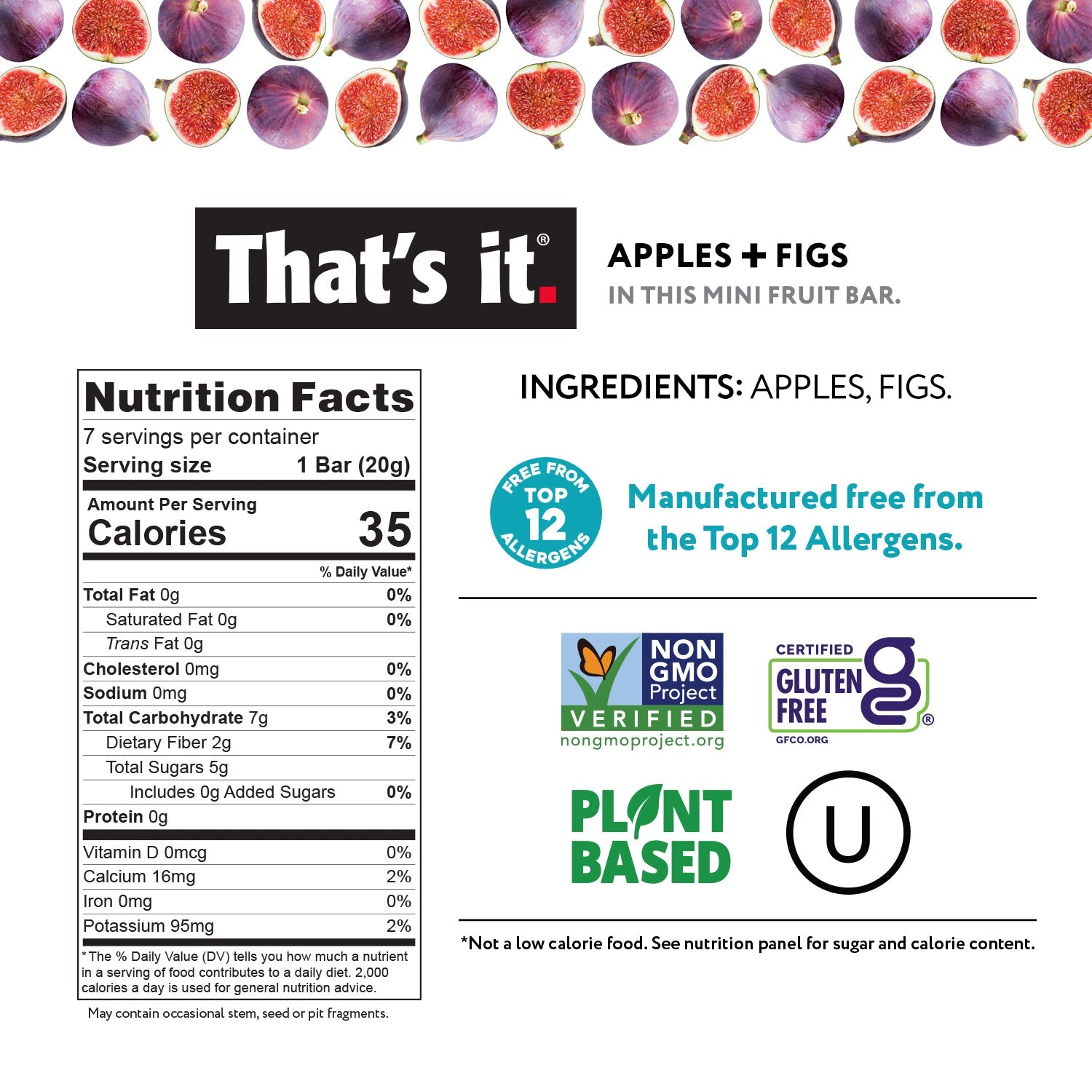 Minis Variety Pack - Blueberry, Cherry, Fig, Mango & Strawberry (35 Bars)