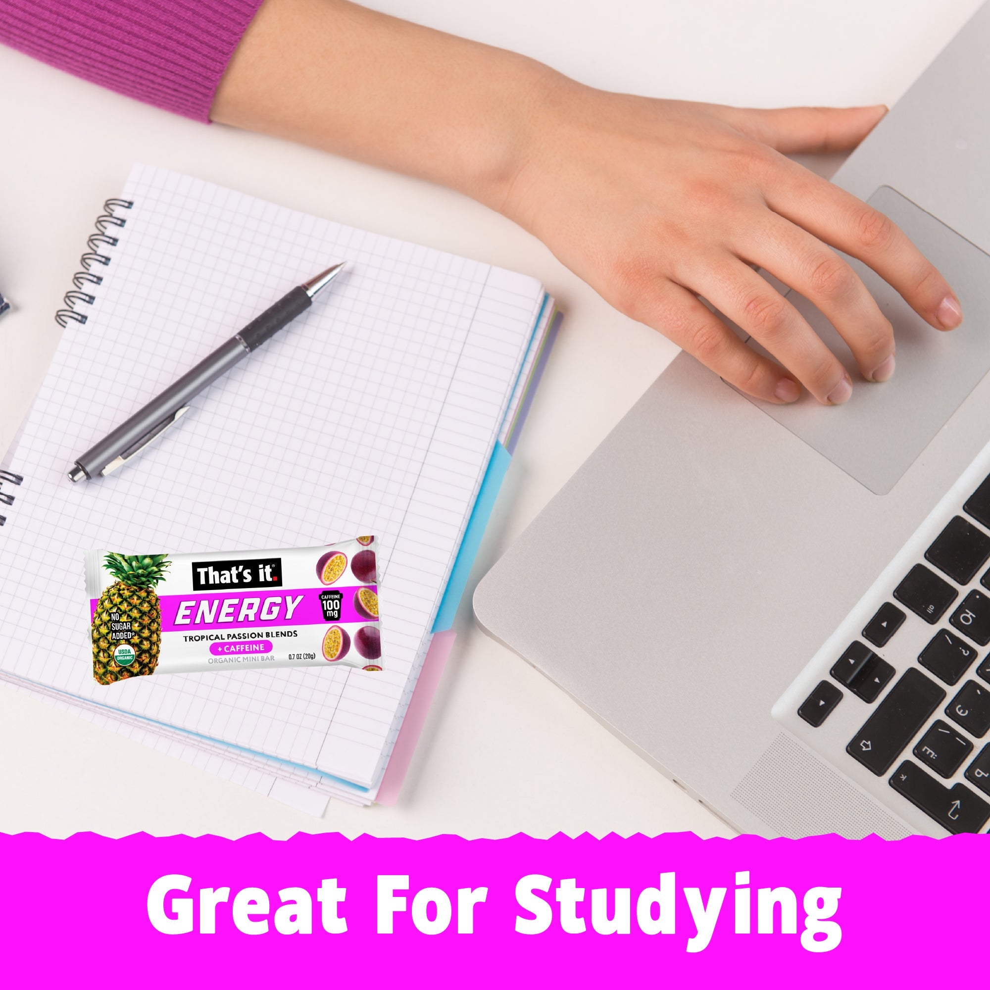 Tropical Passion Blends Organic Energy Mini Bars 100mg