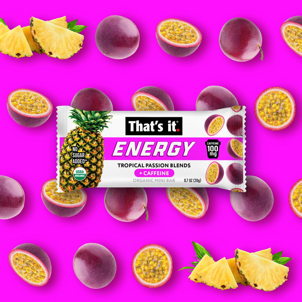 Tropical Passion Blends Organic Energy Mini Bars 100mg