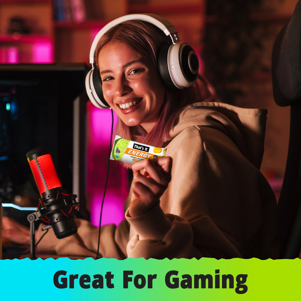 Organic Energy Minis Variety Pack 100mg - Mango Lime, Piña Colada & Tropical Passion (18 Bars)