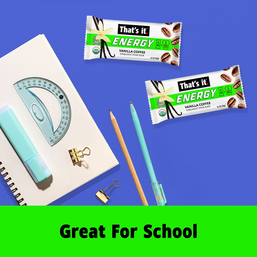 Vanilla Coffee Organic Energy Mini Bars