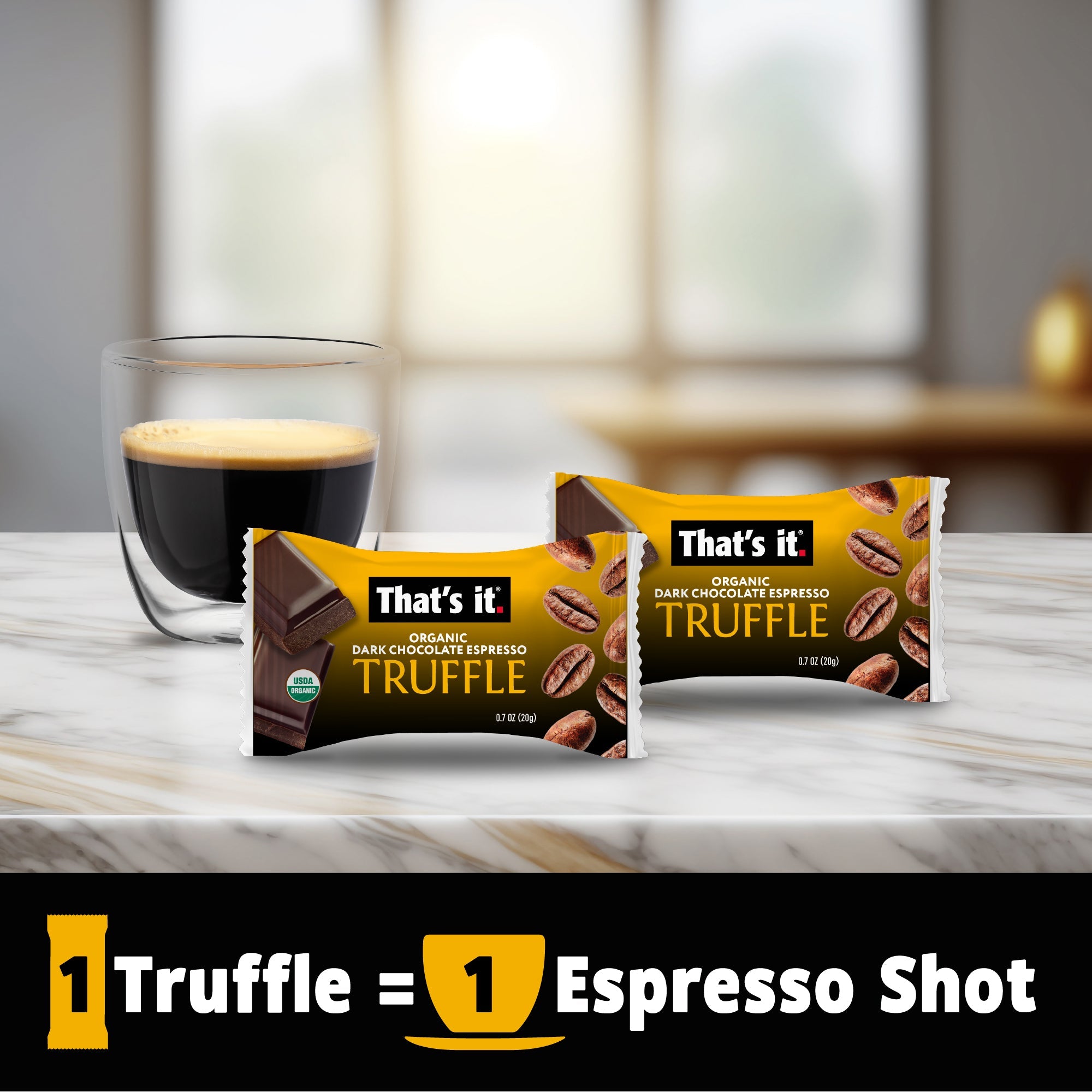 Organic Dark Chocolate Espresso Truffles