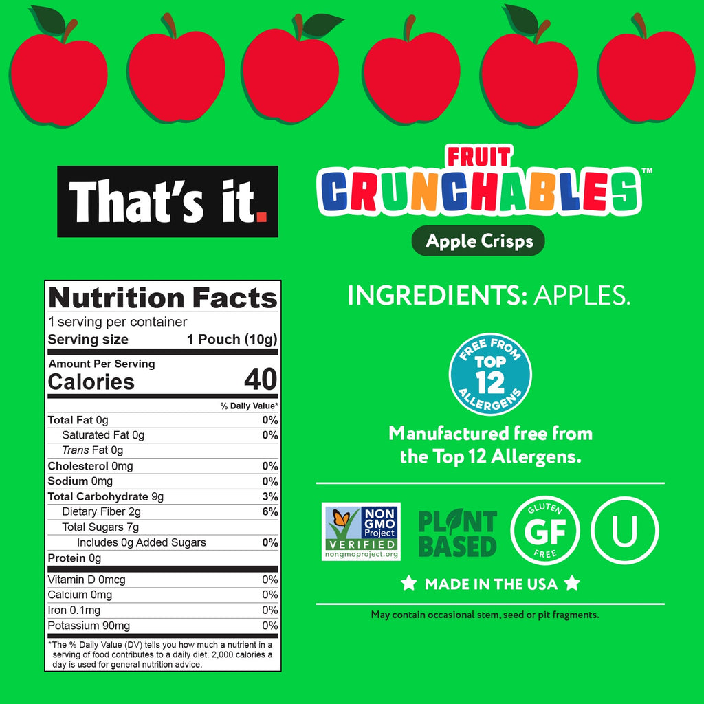 Apple Fruit Crunchables & Minis Variety Bundle Box