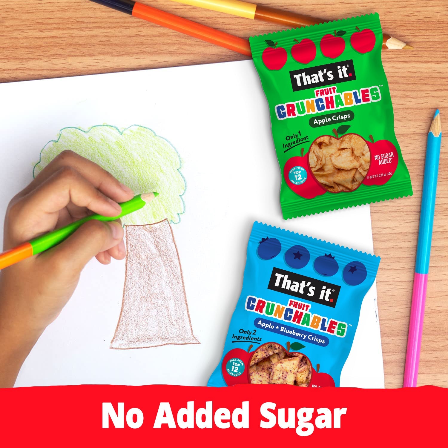 Apple + Blueberry Crisps Fruit Crunchables (15 Packs)