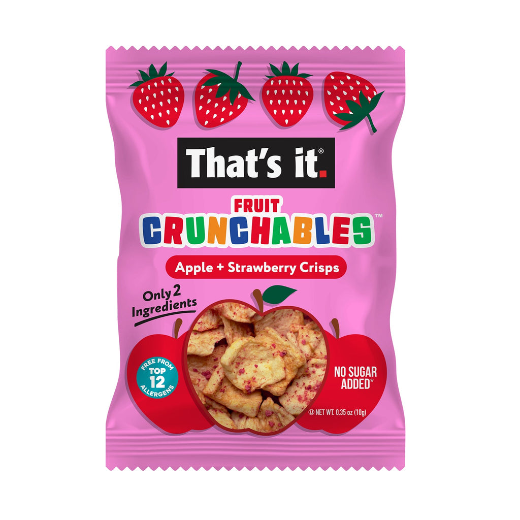 Apple + Strawberry Crisps Fruit Crunchables (15 Packs)