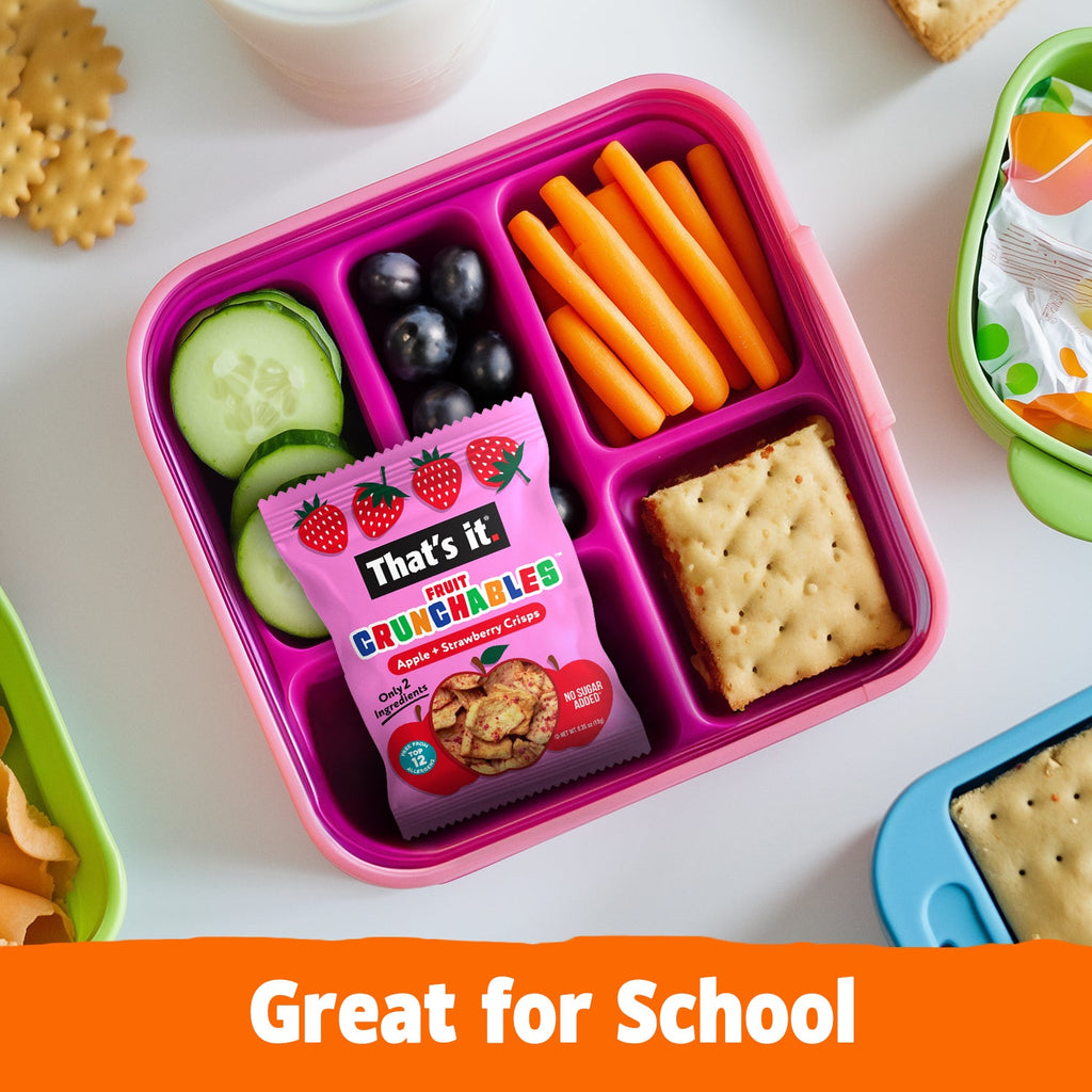 Apple + Strawberry Crisps Fruit Crunchables (15 Packs)