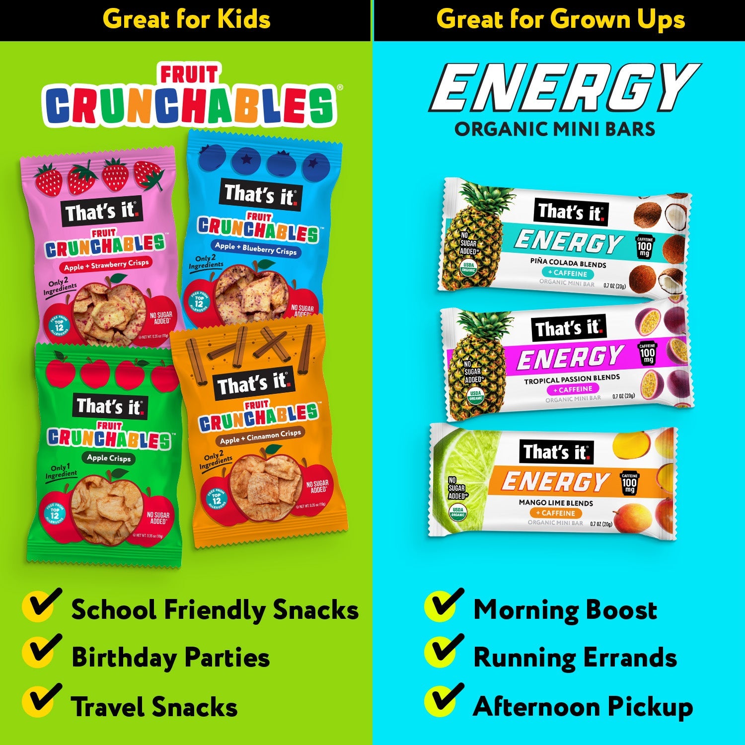 Parent + Kid Snack Variety Bundle
