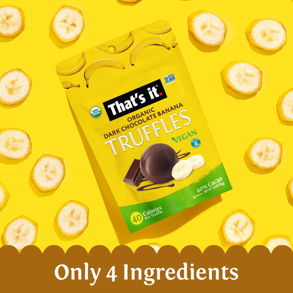 Organic Dark Chocolate Banana Truffles