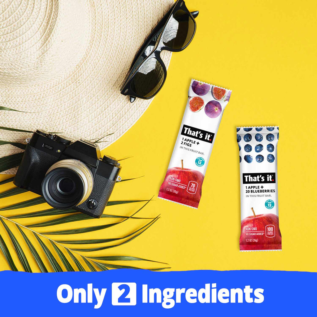 Best Sellers Fruit Bar Variety Pack - Blueberry, Fig & Strawberry (36 Bars)