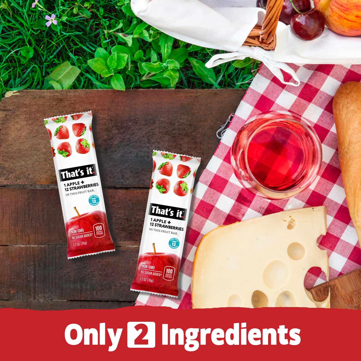 Best Sellers Fruit Bar Variety Pack - Blueberry, Cherry, Mango & Strawberry (48 Bars)