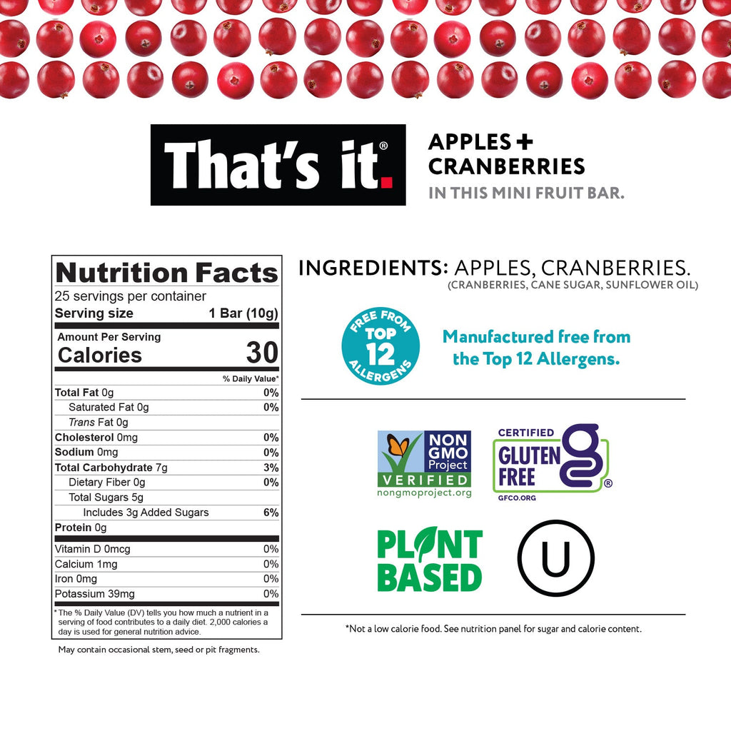 Fun Size Variety Pack - Banana & Cranberry (50 Bars)