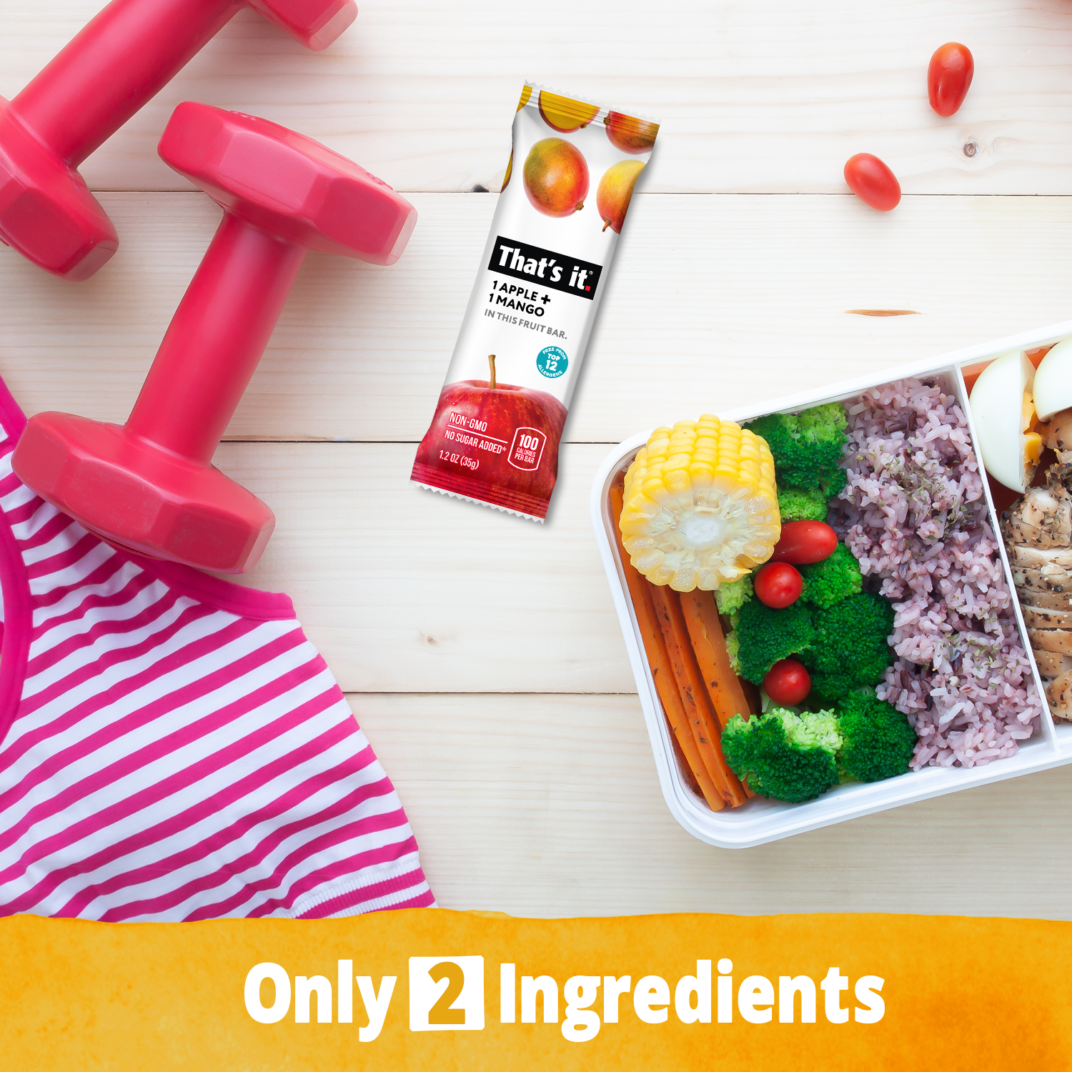 Apple + Mango Fruit Bars