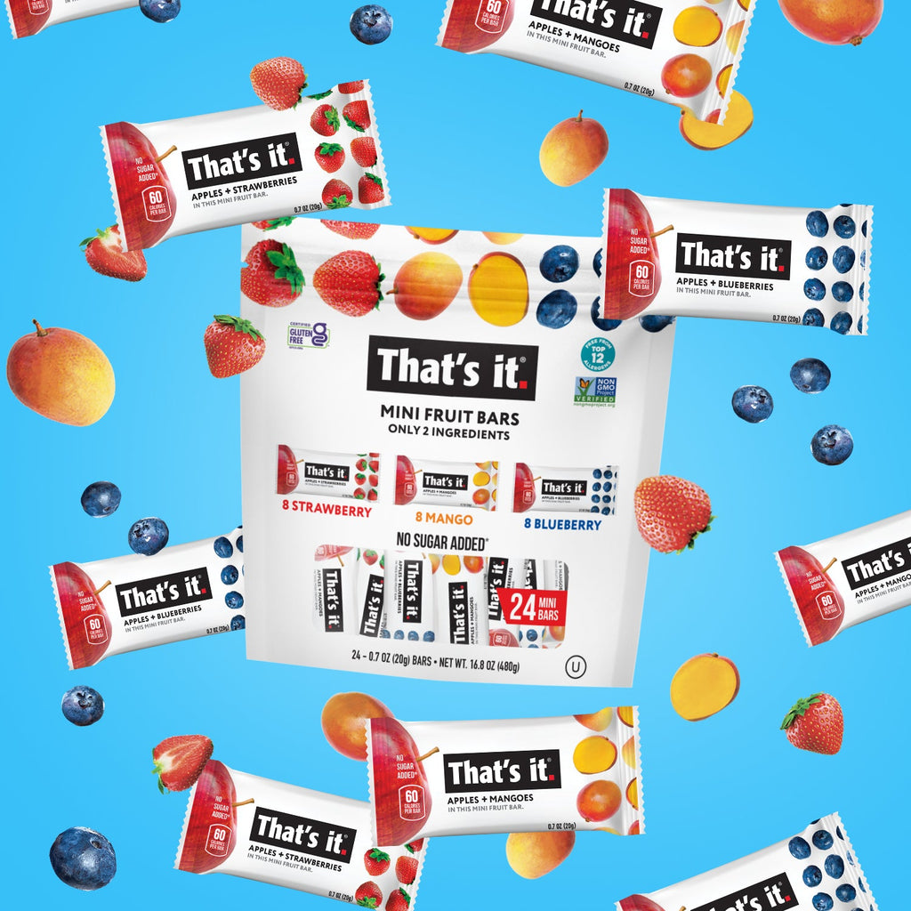 Minis Variety Pack - Blueberry, Mango & Strawberry (24 Bars)
