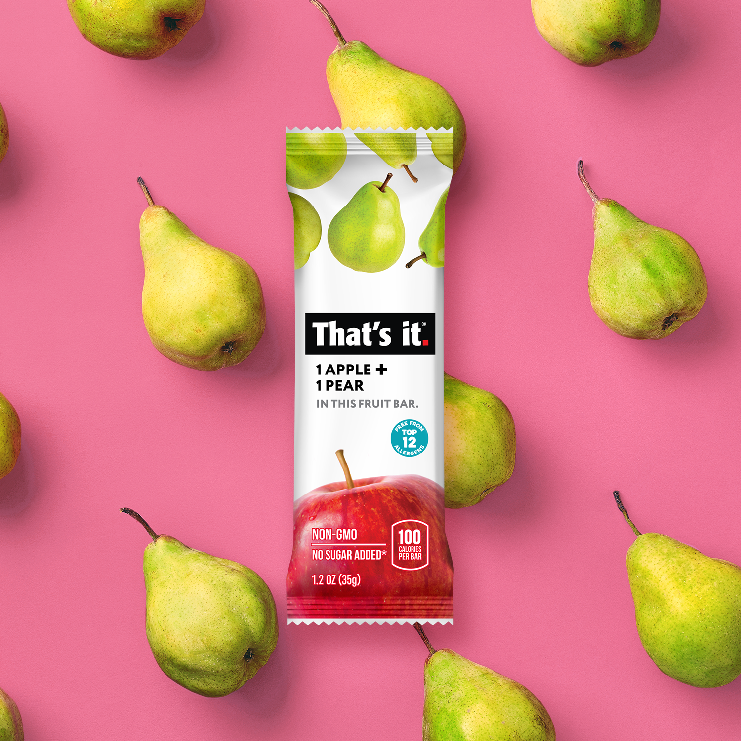 Apple + Pear Fruit Bars