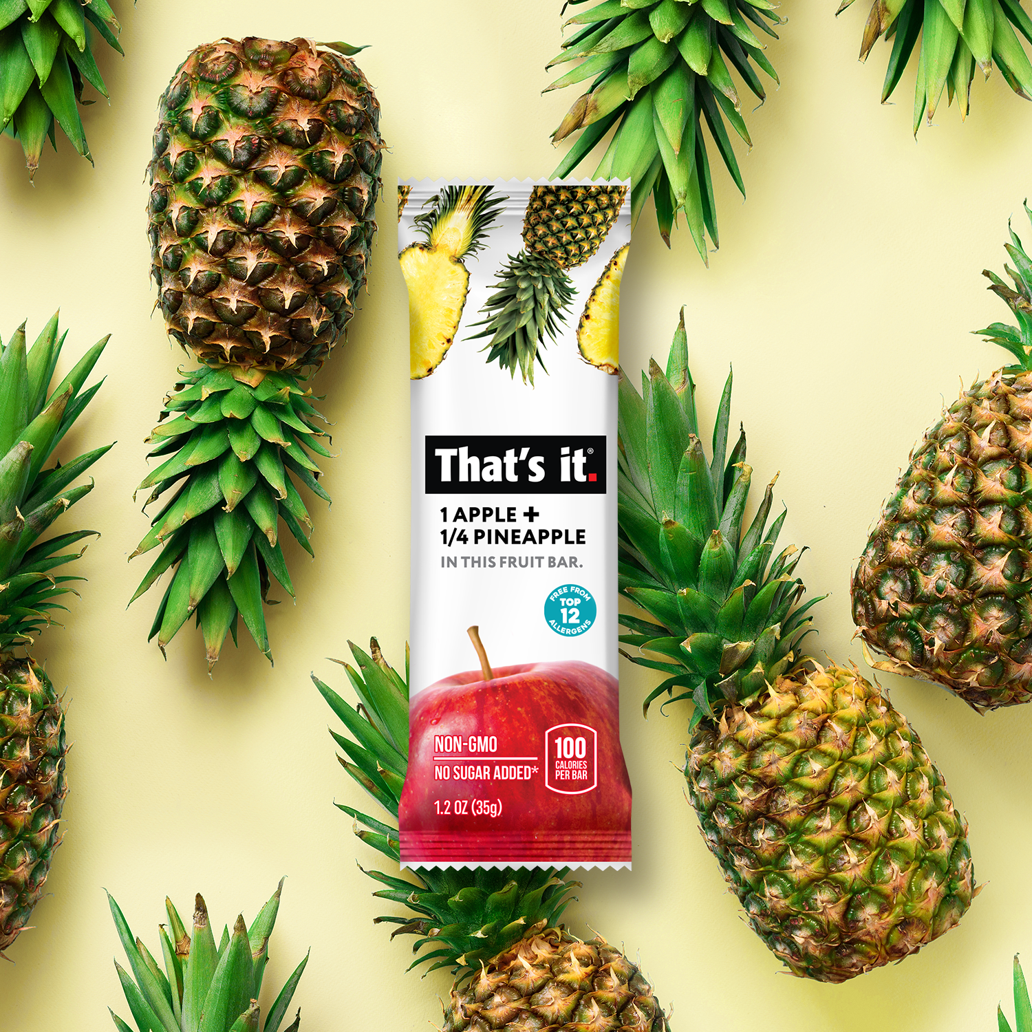 Apple + Pineapple Fruit Bars