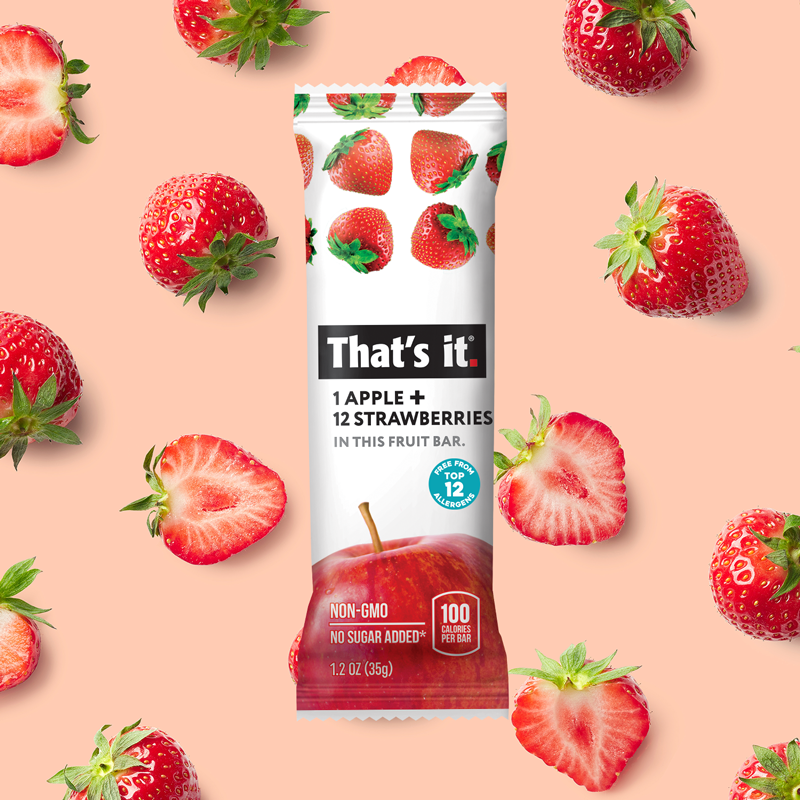 Best Sellers Fruit Bar Variety Pack - Blueberry, Cherry, Fig, Mango & Strawberry (20 Bars)