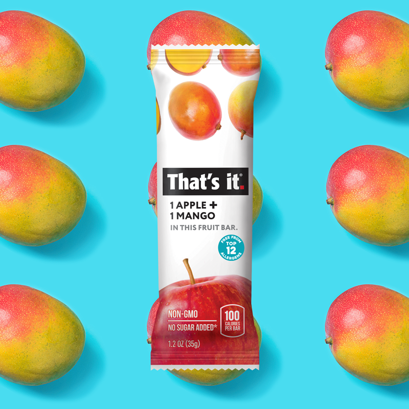 Best Sellers Fruit Bar Variety Pack - Blueberry, Cherry, Fig, Mango & Strawberry (20 Bars)