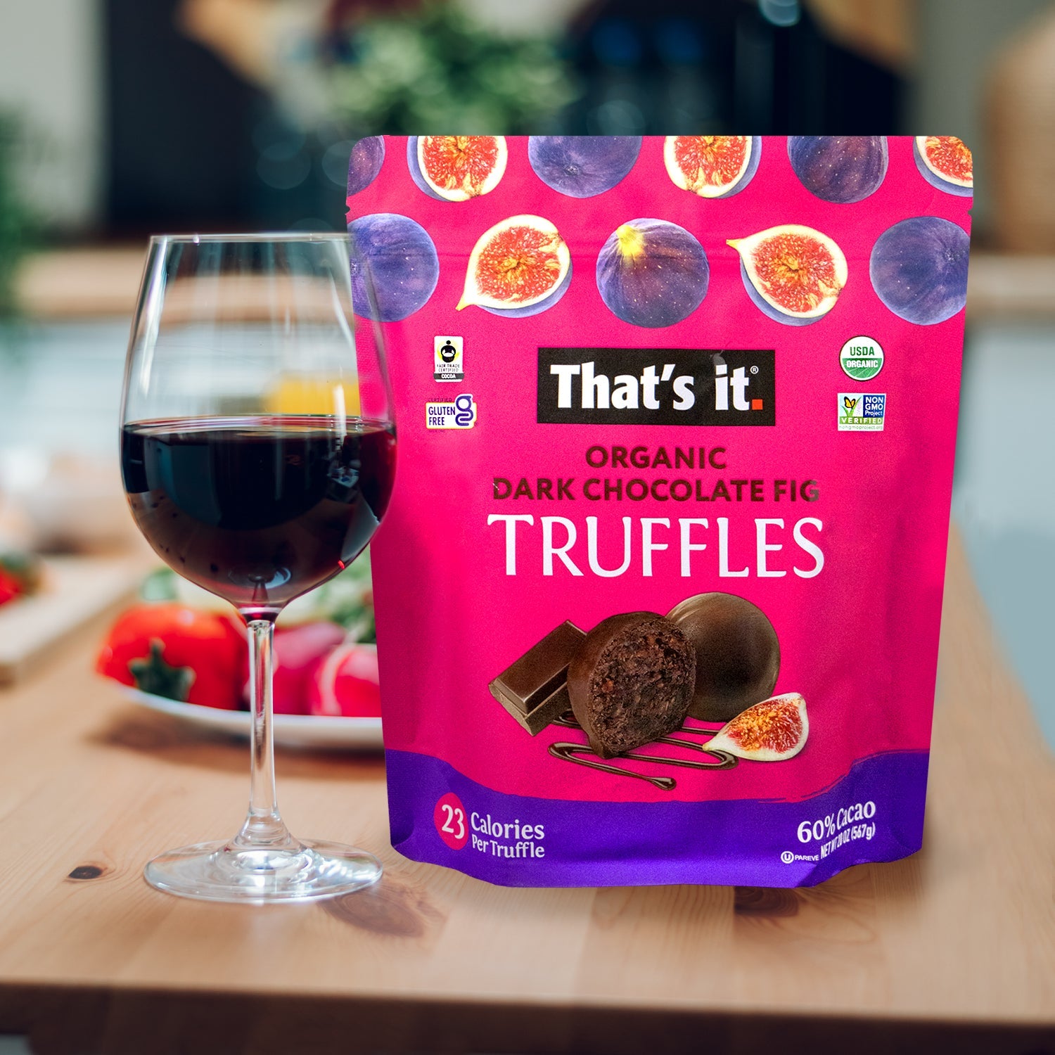 Organic Dark Chocolate Fig Truffles (20 oz)